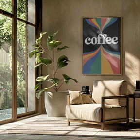 Coffee Rainbow Poster