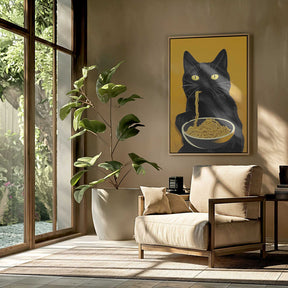 Noodle Cat No 2 Poster