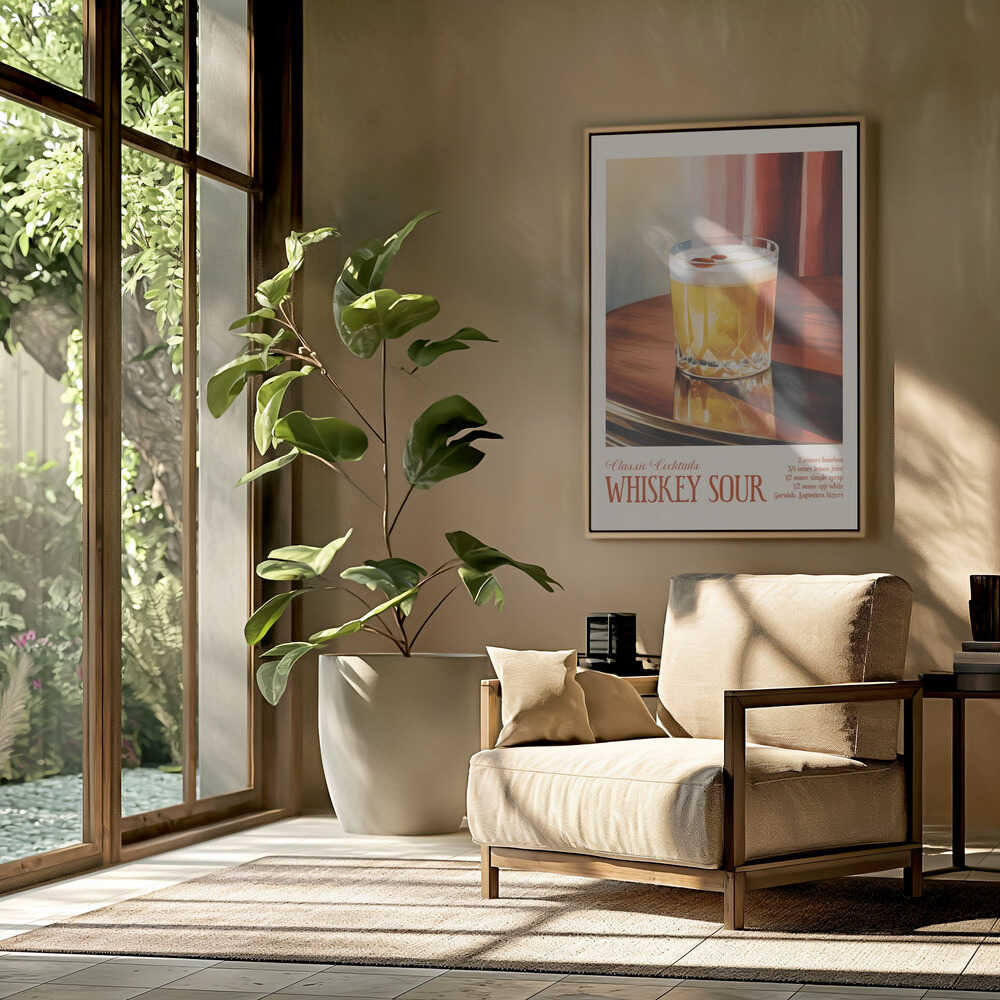 Classic Cocktails - Whiskey Sour Poster