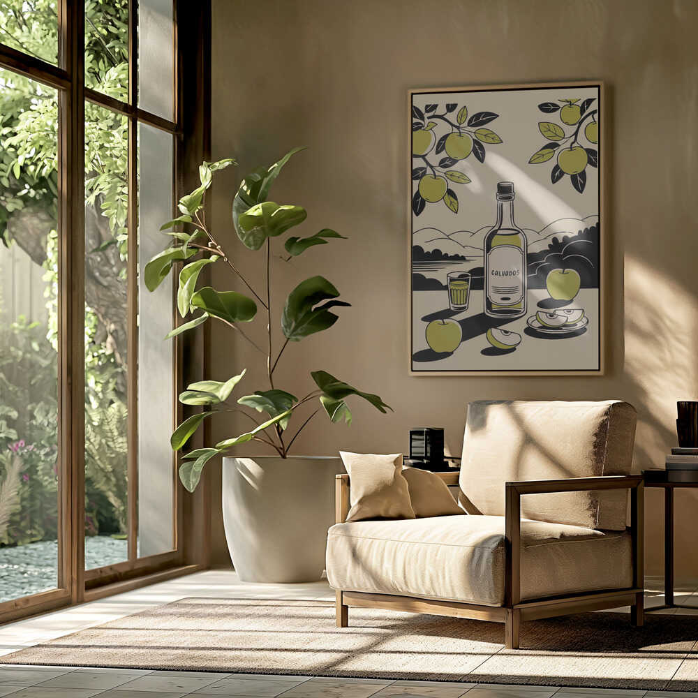 Calvados Bottle Poster