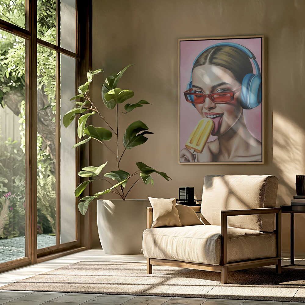 Popsicle and Music Poster
