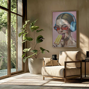 Popsicle and Music Poster