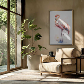 Flamingo Watercolor Poster