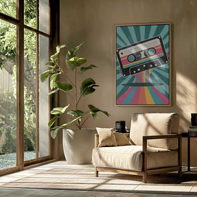 Colorful Cassette Poster