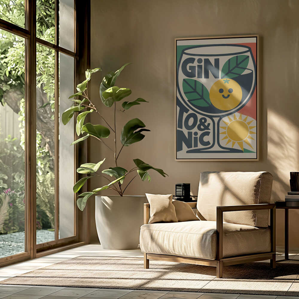 Sunny Gin and Tonic Poster