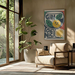 Sunny Gin and Tonic Poster