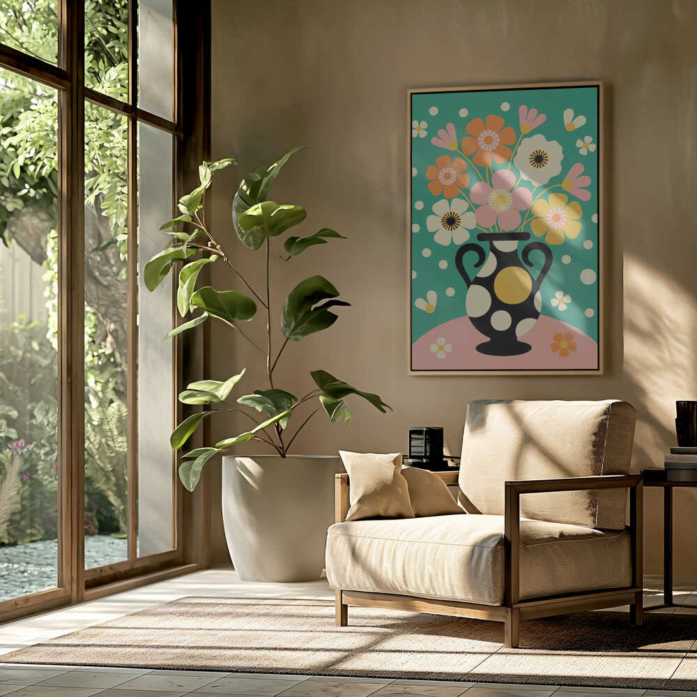 Bouquet of Bold Flowers Poster