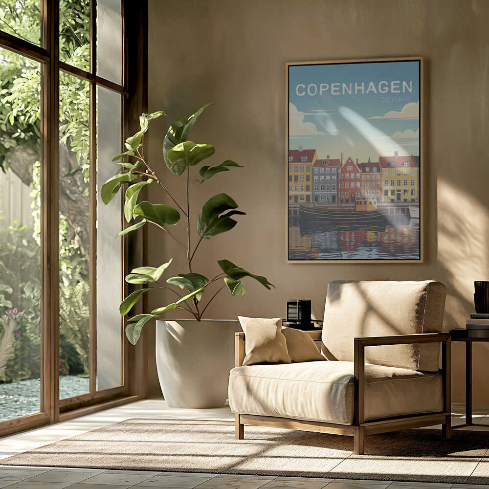 Copenhagen Travel Poster Poster