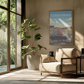 Copenhagen Travel Poster Poster