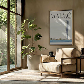 Malmö Travel Poster Poster
