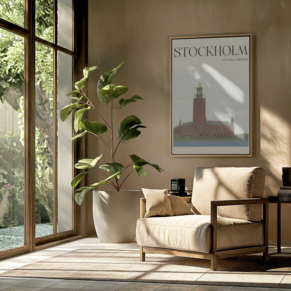 Stockholm City Hall Travel Poster Poster