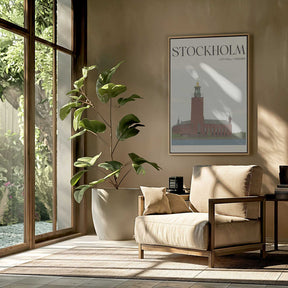 Stockholm City Hall Travel Poster Poster