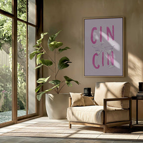 Cin Cin Pink Poster