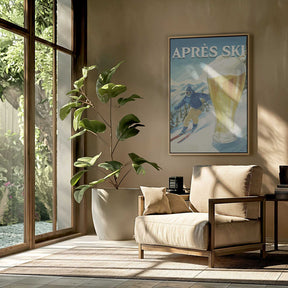 Apres Ski Retro Poster