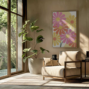 Happy Flowers Poster