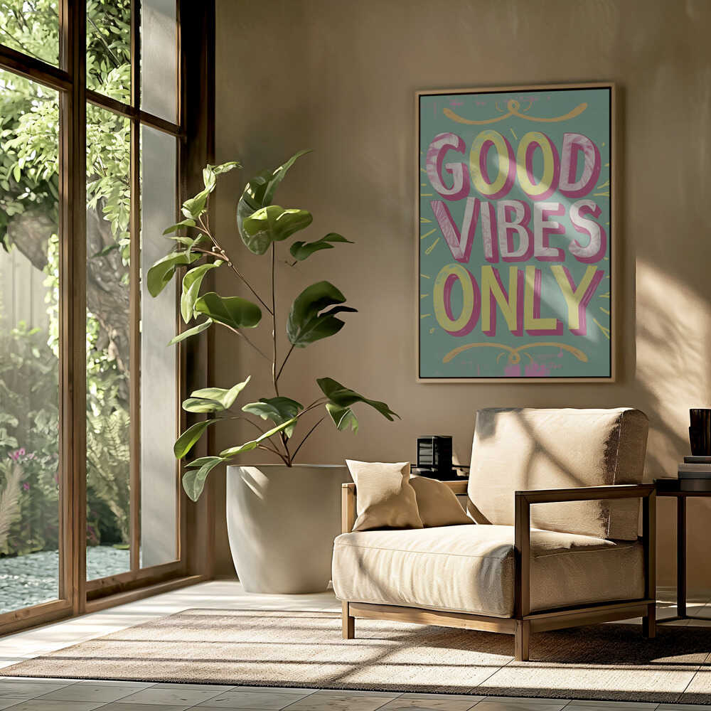 Good Vibes Only No 4 Poster