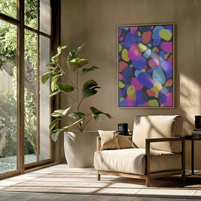 Neon Mosaic Poster
