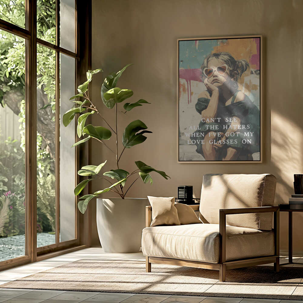 Love Glasses On Poster