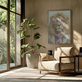 Groovy Lion Poster