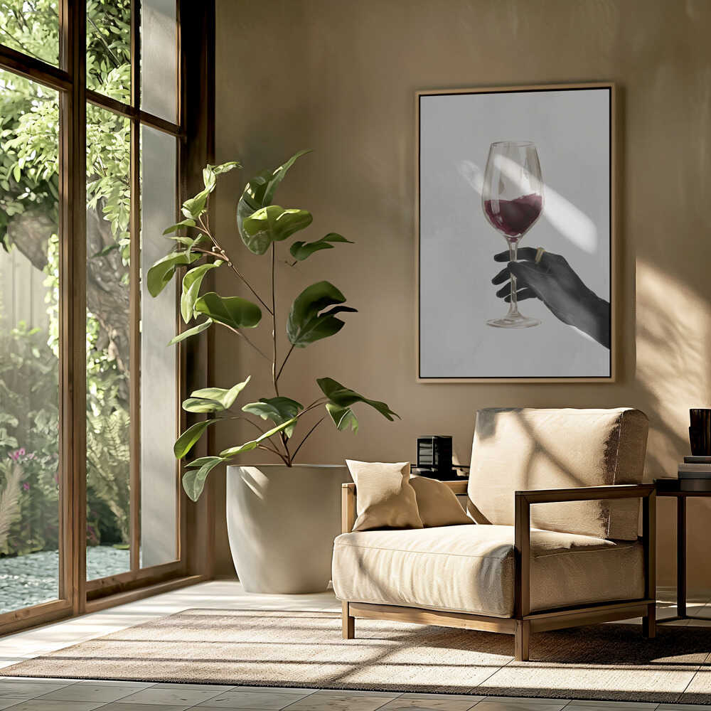 A Glass of Red Wine Poster