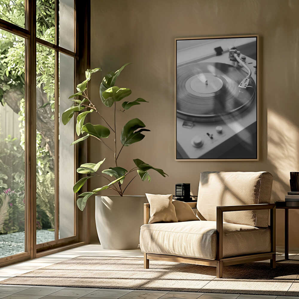 Vinyl Record Player Poster