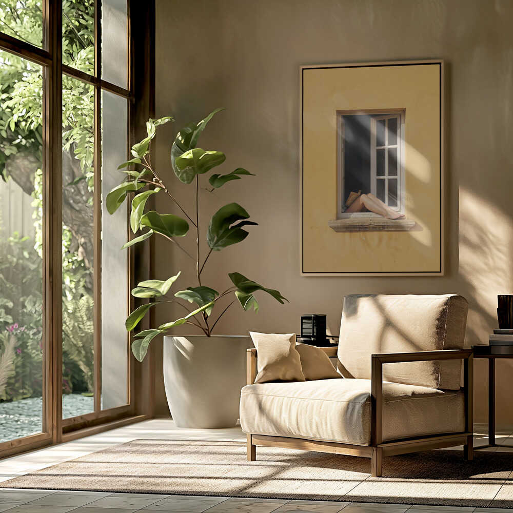 Reading By the Window Poster