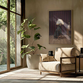 The Doberman Lamp Poster