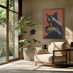 Noodle Cat No 1 Poster