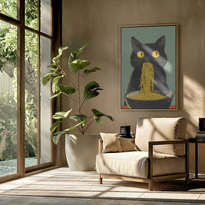 Noodle Cat No 5 Poster