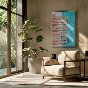 High Heels By the Pool Poster