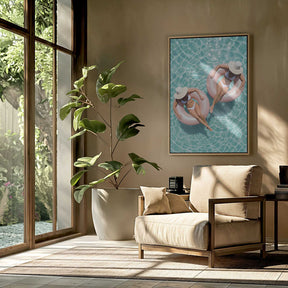 Floating In the Pool Poster