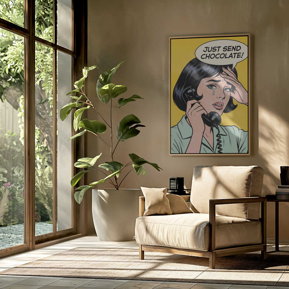 Just Send Chocolate Poster