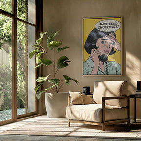 Just Send Chocolate Poster
