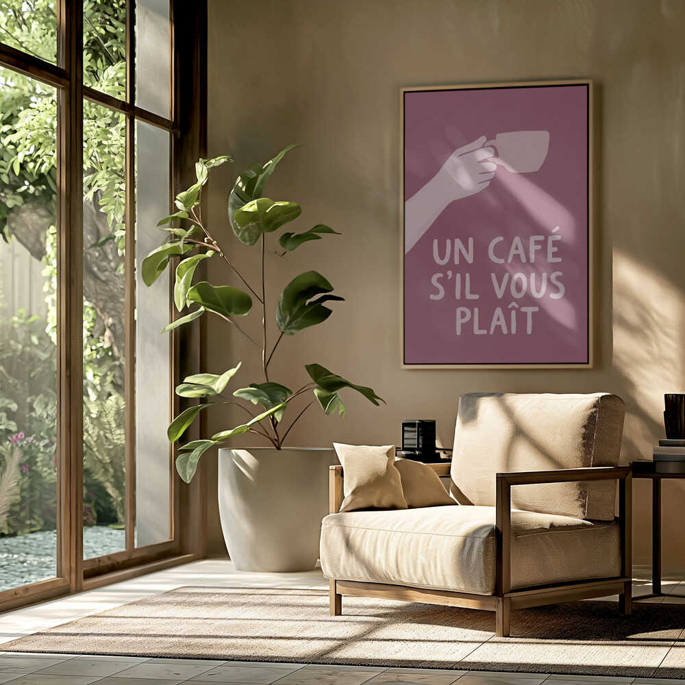 Un Café S'il Vous Plait Poster