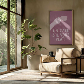 Un Café S'il Vous Plait Poster