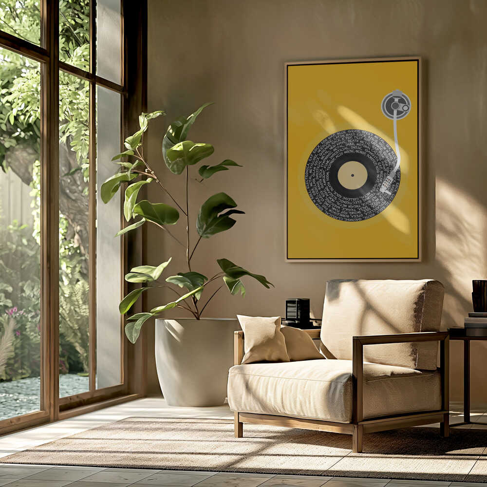 Spinning Vinyl Orange.png Poster