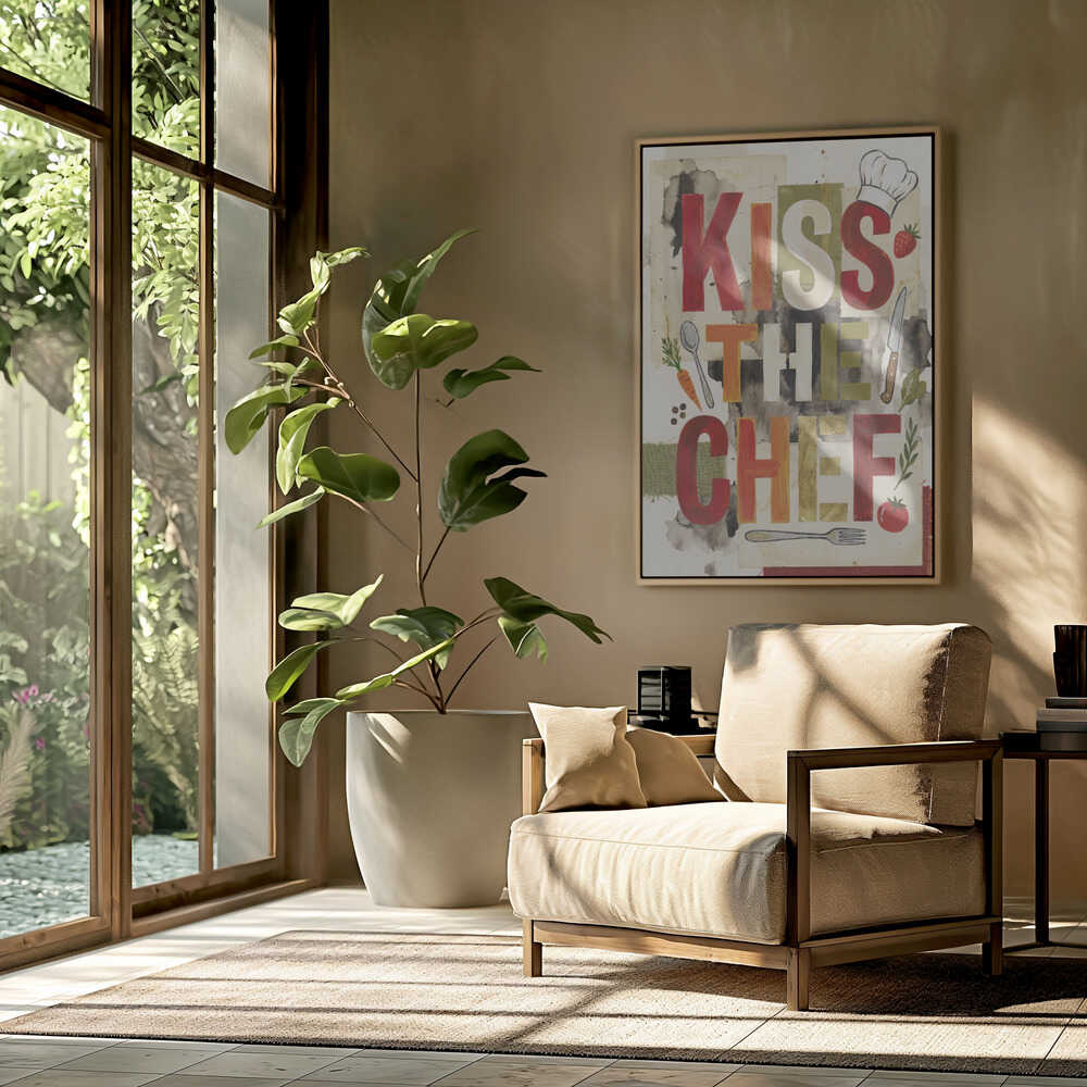 Kiss The Chef Kitchen Poster