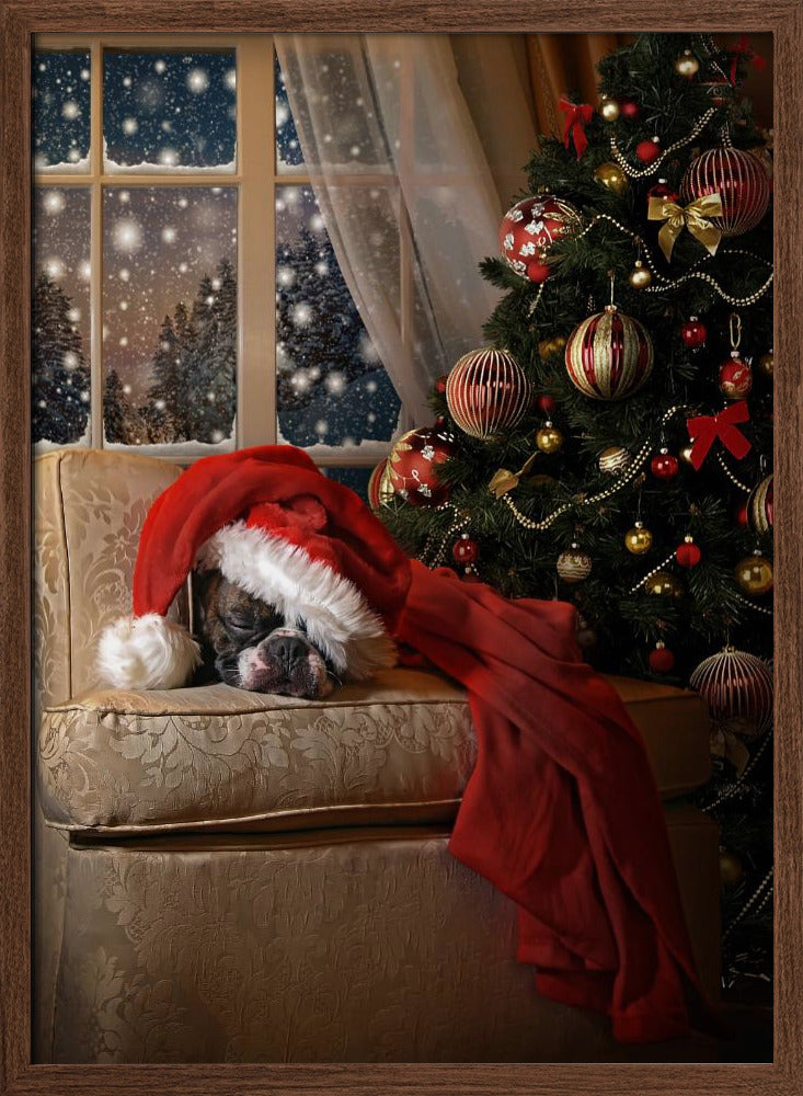 Waiting for Santa Poster