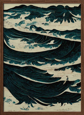 Turbulent Waves Poster