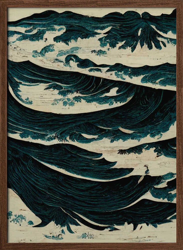 Turbulent Waves Poster