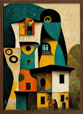 Whimsical Dwellings Poster