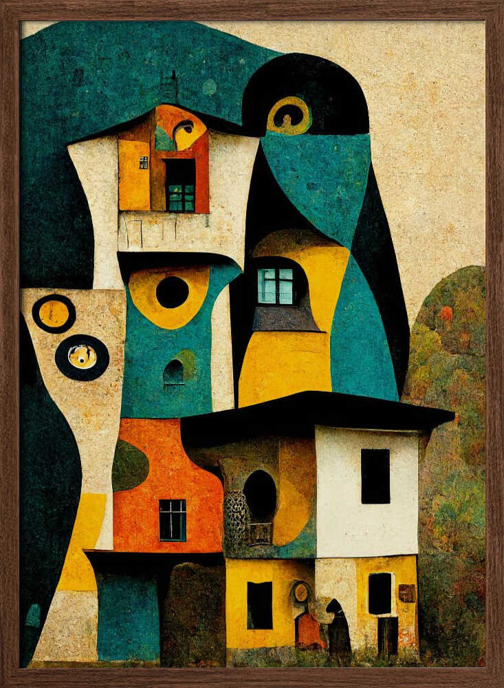 Whimsical Dwellings Poster