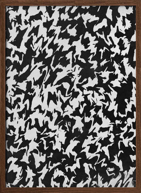 Monochrome Whirl Poster