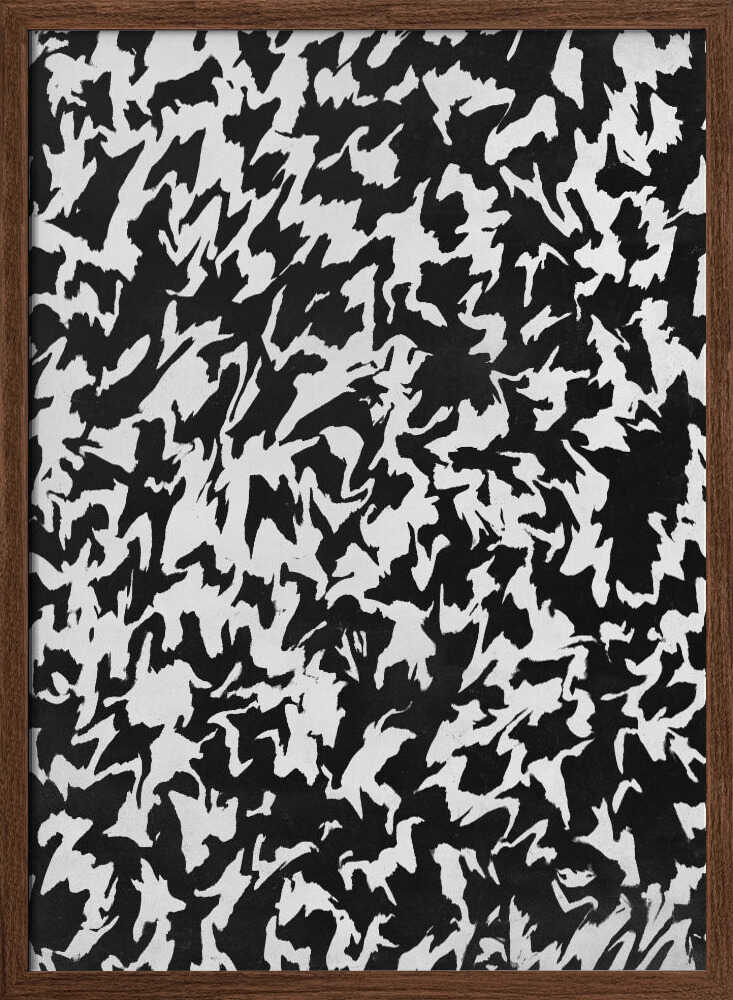 Monochrome Whirl Poster