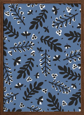 Leafy Nightscape Poster