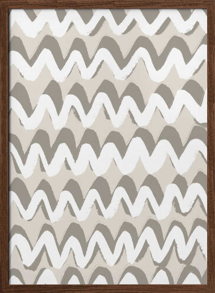 Zigzag Serenity Poster
