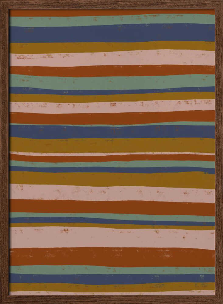 Earthy Stripes Flow Poster