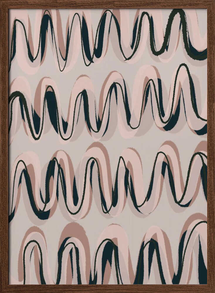 Rhythmic Waves Poster