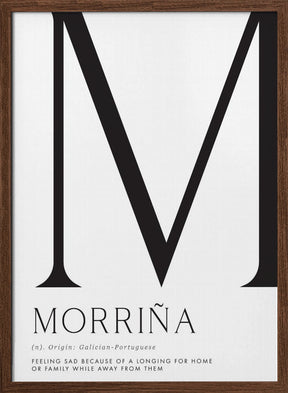 Morriña definition Poster