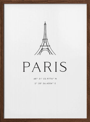 Paris coordinates Poster